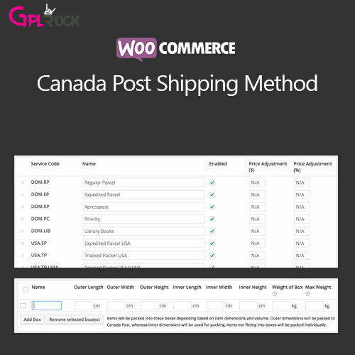 WooCommerce Canada Post Shipping Method